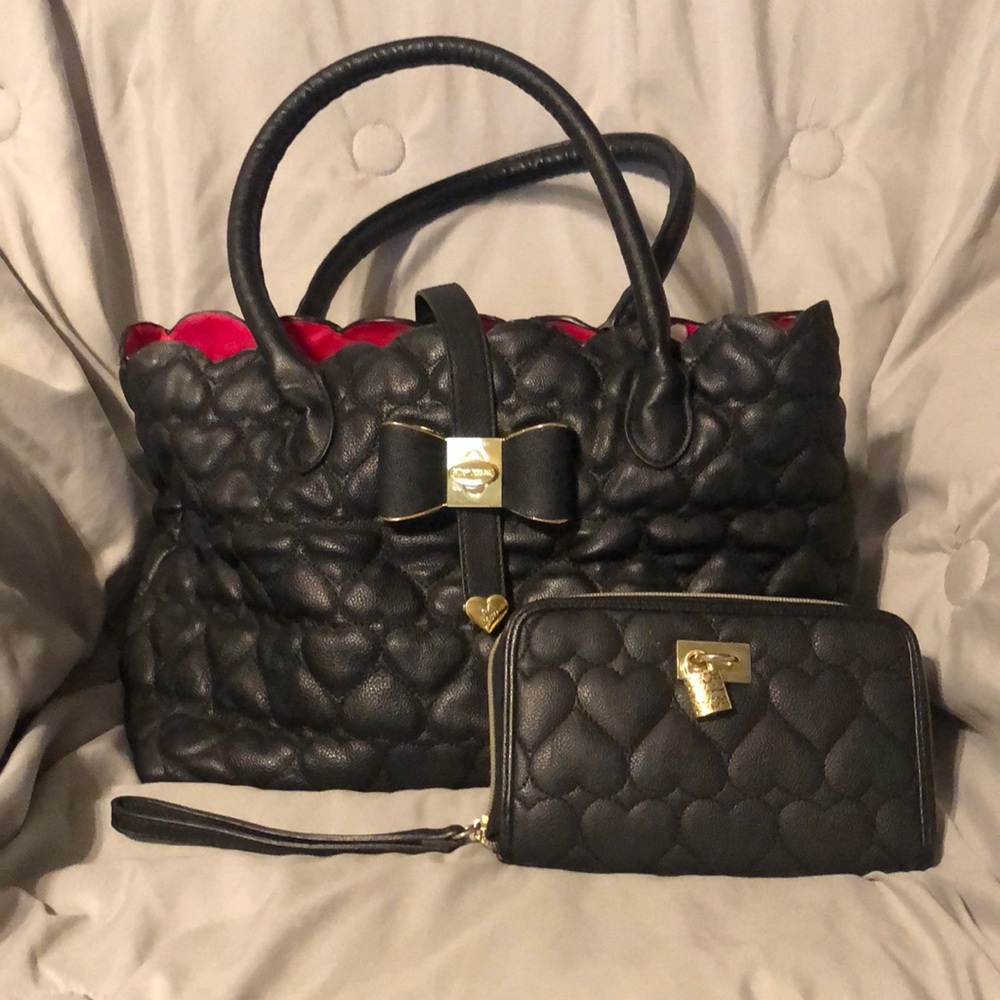 Handbag with matching wallet